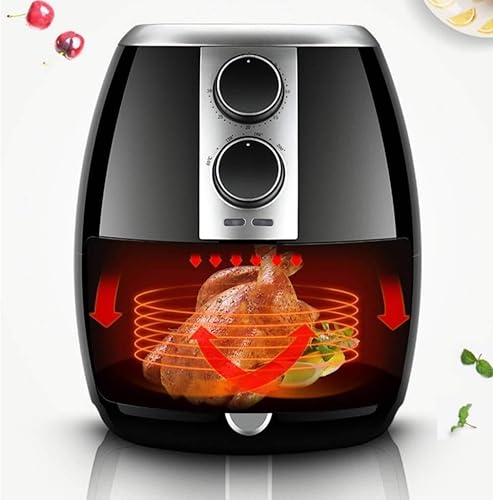 Miniatura 6 de Freidora de aire libre de aceite, más saludable y baja en grasa, mini horno, freidora de aire caliente, control de temperatura ajustable,