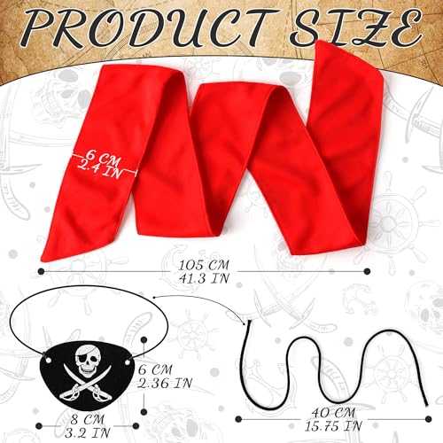 Scotamalone Halloweens Pirate-Accessories for Men Women Pirate-Party Favors Supplies4