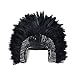 Zucker Feather Coque Feather Headdress with Sequins