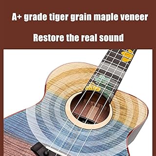DXIN Démarrage Guitare Soprano Ukulele 4 Cordes pour Débutant avec Sac De Transport, Mini Guitare Ukulele Uke Hawaii… - Les Beatles, Paul McCartney, John Lennon, RIngo Starr, George Harrison DXIN Démarrage Guitare Soprano Ukulele 4 Cordes pour Débutant avec Sac De Transport, Mini Guitare Ukulele Uke Hawaii… – Image 4