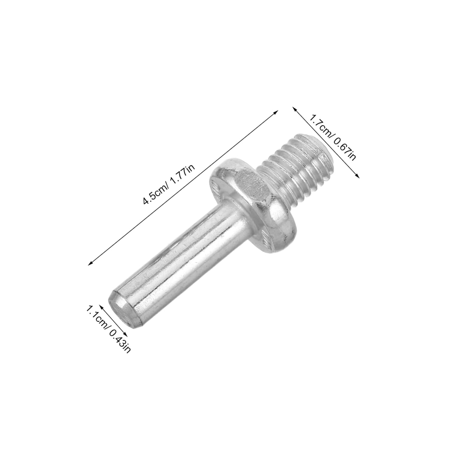 10pcs Metal Connecting Rod for Angle Grinder to Drill Easy Installation Rotary Tool Attachment for Automotive Detailing and Woodworking Tasks