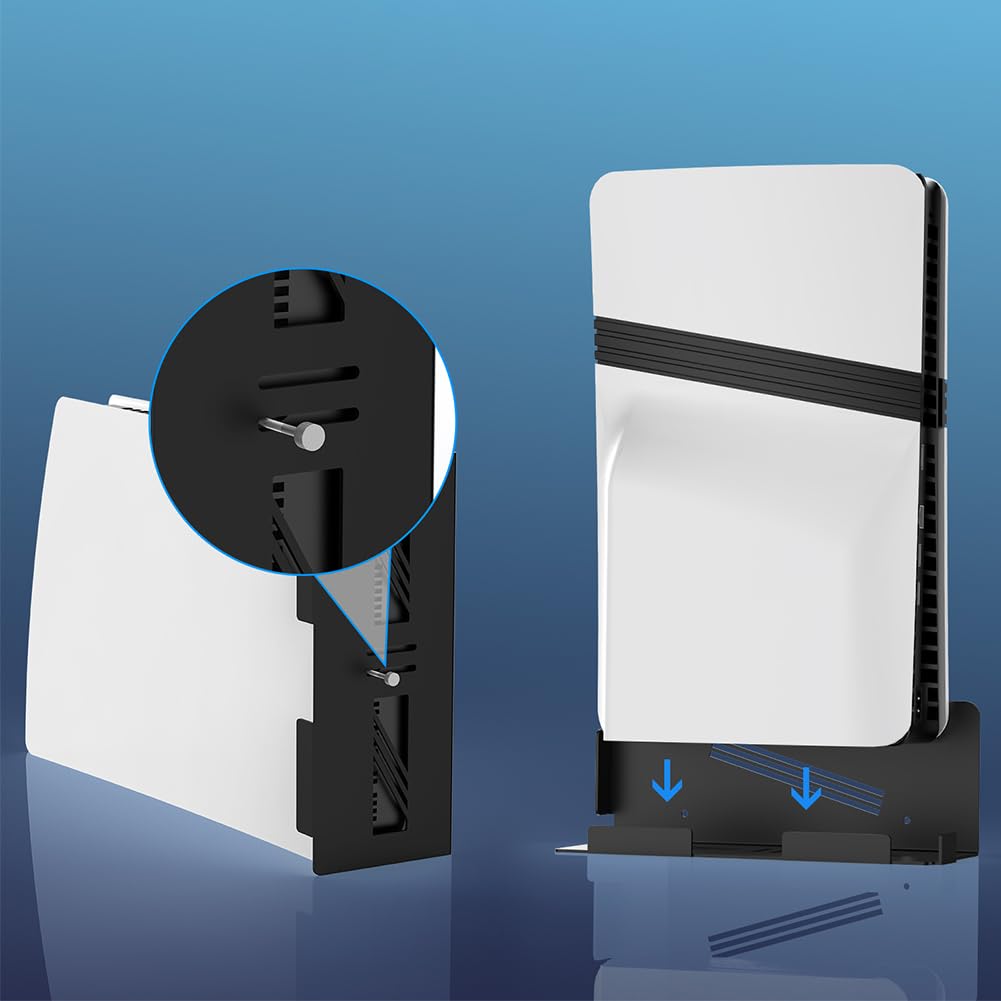 LYEAA Soporte Universal de Montaje en Pared para PS5 Pro/Slim/Console Space Saver Soporte de Pared para Consola PS5