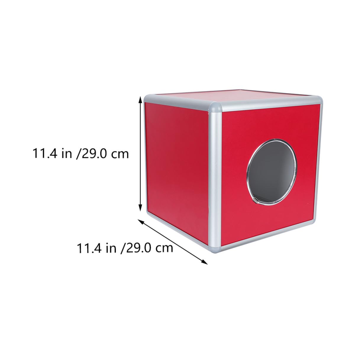 1stück Aluminium losbox mit Schlitz Transparente Spielkiste aus Aluminiumlegierung Robuste Aufbewahrungsbox für Tombola und Sichere Ticketaufbewahrung Farblich Zufällige Farbe