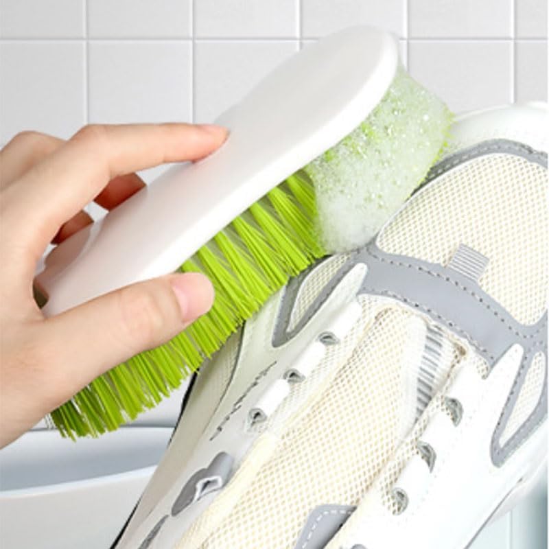 Handheld Kitchen Cleaning Shoe Brush for Stain Removal Protection with Flexible Soft Bristle