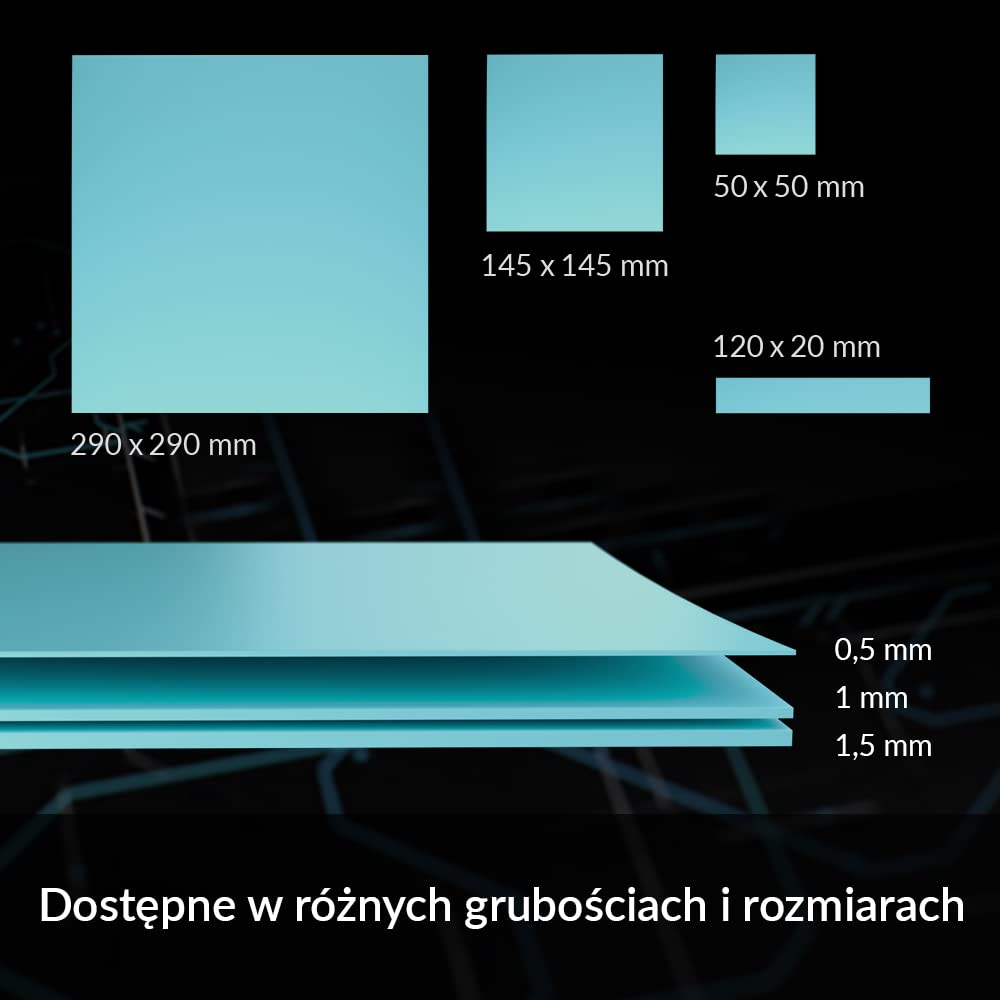 ARCTIC TP-2 (APT2560): Podkładka przewodząca ciepło, Economic Thermal Pad, 120 x 20 x 1,0 mm (2 szt.) - doskonałe przewodzenie ciepła, niska twardość