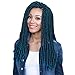 Bobbi Boss Synthetic Hair Crochet Braids Faux Locs Style Senegal Bomba Dreadlocks (6-Pack, 1 Black)
