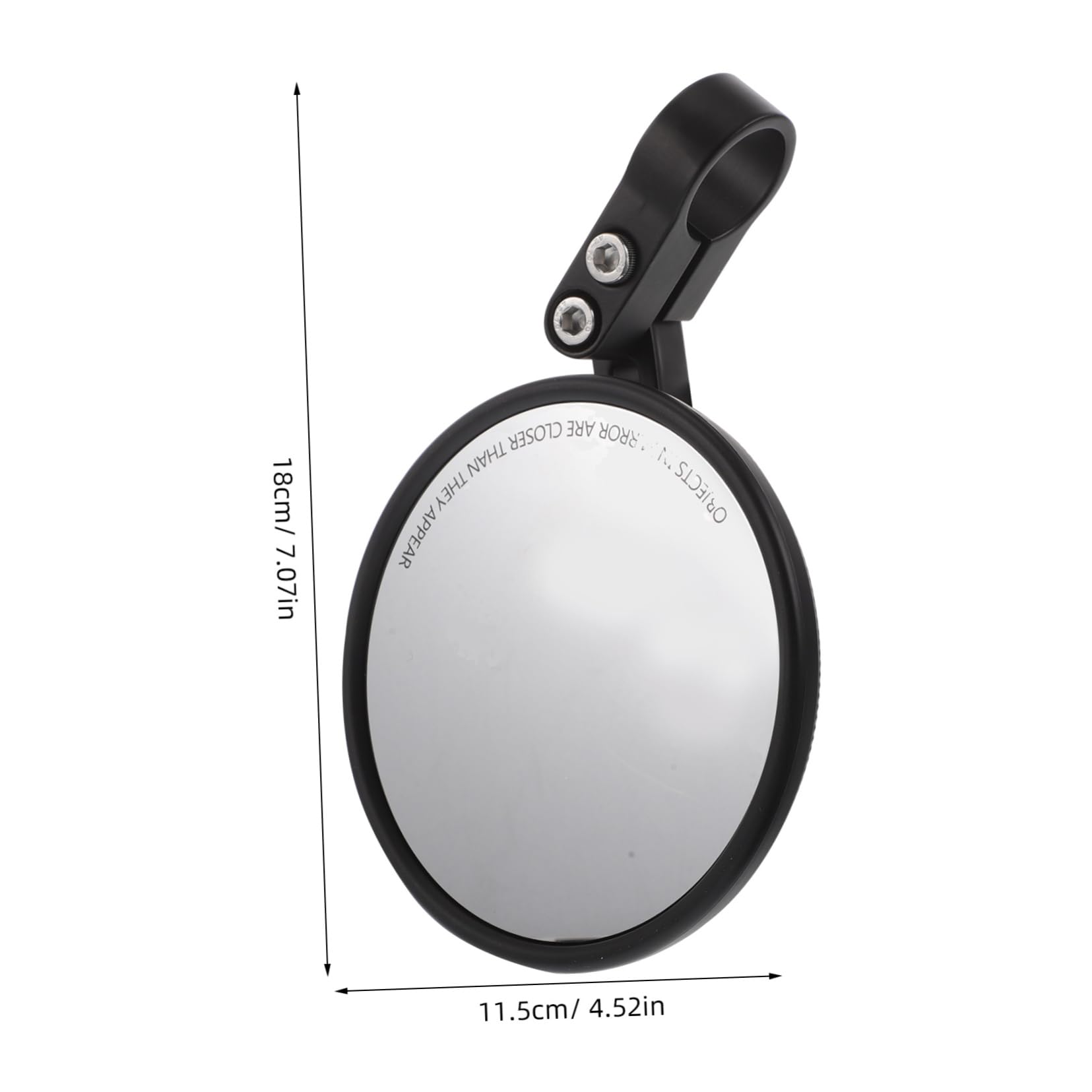 SUPVOX Rétroviseurs de Vélo Réglables en Plastique et Verre, Compatibles Guidon 22-24mm, Légers et Pivotants pour Vélo de Route et Vtt, Lot de 2 Pièces Noirs