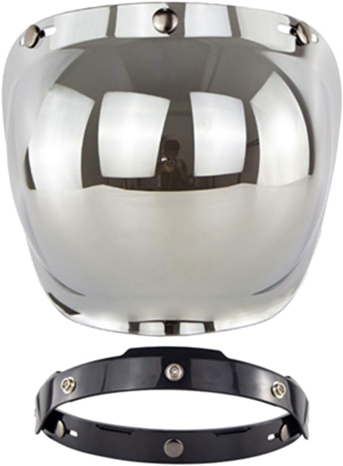 RWUDV Bubble Shield for Motorcycle Helmet Open Face Helmet Visor Motorcycle Helmet Motorcycle Helmets Accessories