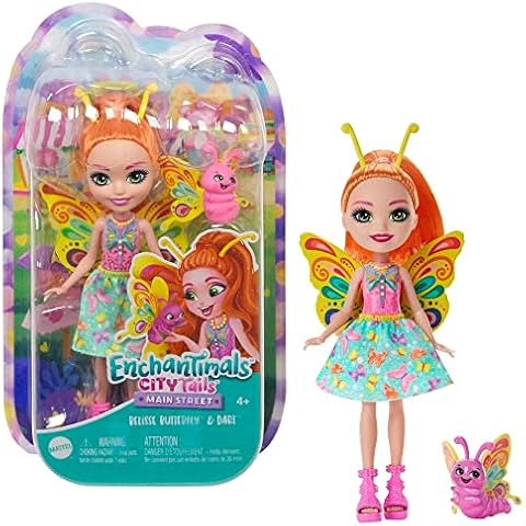 ENCHANTIMALS City Tails Main Street Belisse Butterfly and Dart Doll Cover