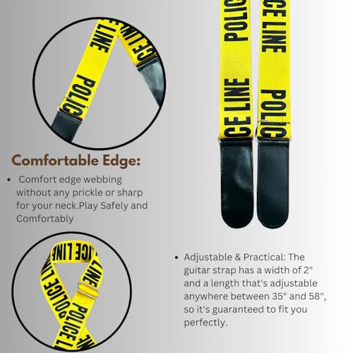 Image of DEVICE OF URBAN INFOTECH Guitar Strap Belt for Acoustic & Electric Guitar Adjustable Buckle Guitar Strap Modern Design Guitar Belt For Acoustic /Bass /Electric Guitars