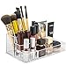 Sorbus Acrylic Cosmetics Makeup and Jewelry Storage Case Display Top–Glamorous, Space- Saving, Stylish Acrylic Bathroom Organizer (Top Style 2)