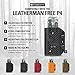 Clip & Carry Kydex Multitool Sheath for LEATHERMAN FREE P4 - Made in USA (Multi-tool not included) EDC Multi Tool Holder Holster Cover (Brown Carbon Fiber)