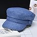 LANEYCX Newsboy Hats for Women, Fashion Newsboy Cap Bakerboy Cabbie Gatsby Pageboy Visor Beret Hat (US, Numeric, 7 1/8, Blue)