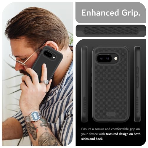 Image of TUDIA MergeGrip Magsafe Compatible for Google Pixel 9a Case - Matte Black