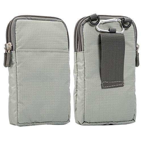 Petit Sac Bandoulière en Nylon, Ceinture Clip Sacoche Etui Universel, 6.9