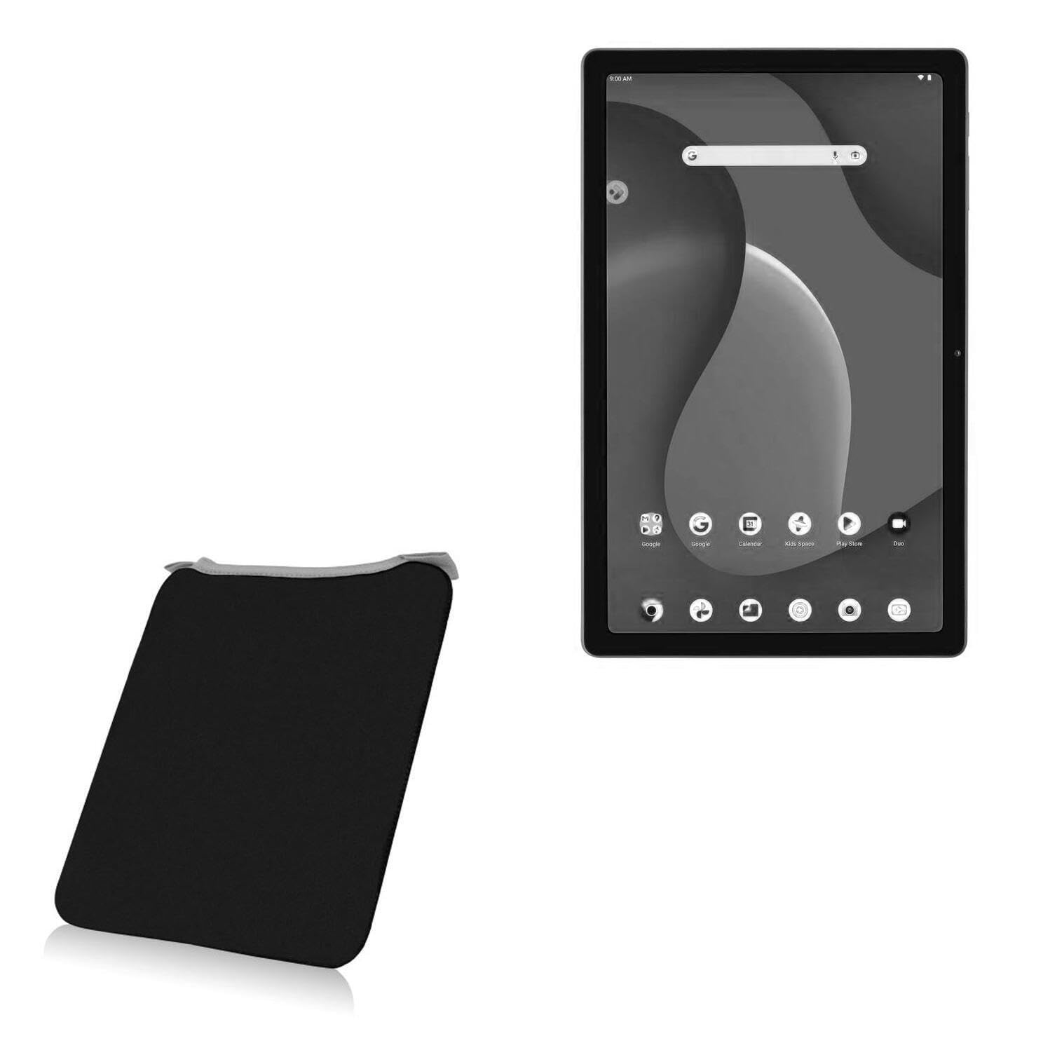 BoxWave Case Compatible with Onn. TBGGL100110603 - SlipSuit, Soft Slim Neoprene Pouch Protective Case Cover - Jet Black