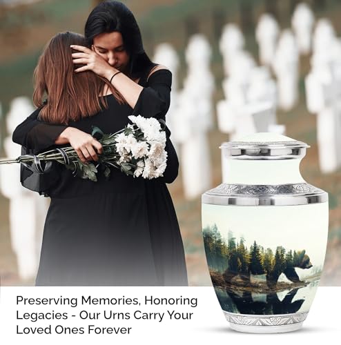 Image of Bear Urn - Cremation Urn for Human Ashes Adult Man and Women - Funeral Urn (10 Inch, Pack of 1)