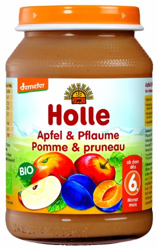 Holle Apfel & Pflaume, 6er Pack (6 x 190 g) - Bio Holle Apfel & Pflaume, 6er Pack (6 x 190 g) - Bio