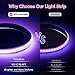 BTF-LIGHTING FCOB WS2811 IC RGB COB LED Strip DC12V 720LED/m 16.4FT Flexible High Density Uniform Chasing Color Light 20IC/m 12mm Width Black PCB for Indoor Decor(No Adapter or Controller)