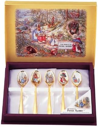 Amazon ピーターラビット 皿中七宝シリーズコーヒースプーン金仕上5本セット Pcn 2 カトラリーアソートセット オンライン通販