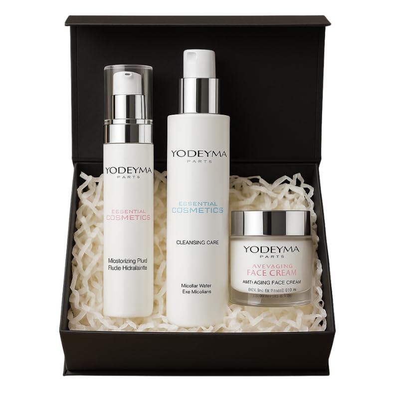 Box Regalo Yodeyma, cofanetto Skin care crema viso, fluido idratante acqua micellare, idea regalo