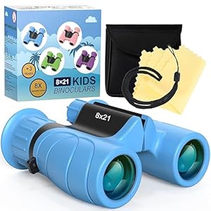 Kizplays® Fernglas für Kinder, 8x21 Ferngläser Klein Fernglas Klein für Erwachsene und Kinder HD Feldstecher Inklusive Vogelbeobachtung Wandern Sightseeing und Sport Geburtstag Ostergeschenke