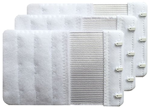 Women Pack of 3 Soft Comfortable 3 Hooks Bra Extender2