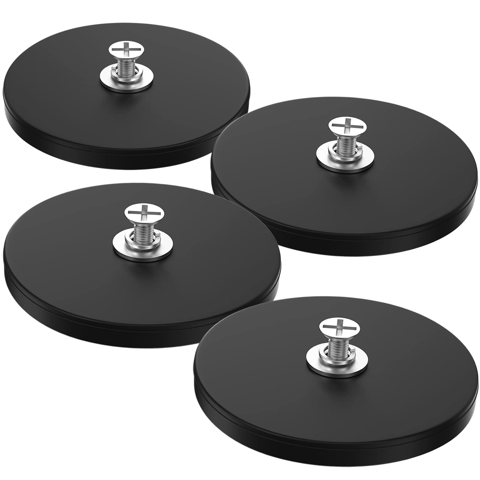 88MM and 100LBS Bolt on Anti-Scratch Neodymium Magnets with M8 Threaded Studs and Nuts - 2Pack Stud Magnet for Signal Light Mirror Camera License Magnetic Mount — Amazon image 10