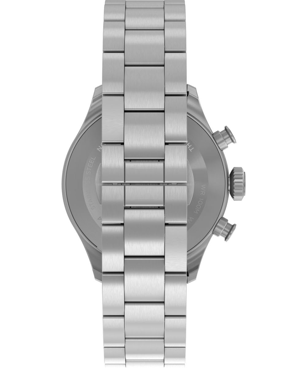 Timex Waterbury Ace TW2Y19000 - Orologio al quarzo da Uomo, 41 mm, cinturino in Pelle Marrone Con quadrante Nero e cassa in Acciaio INOX