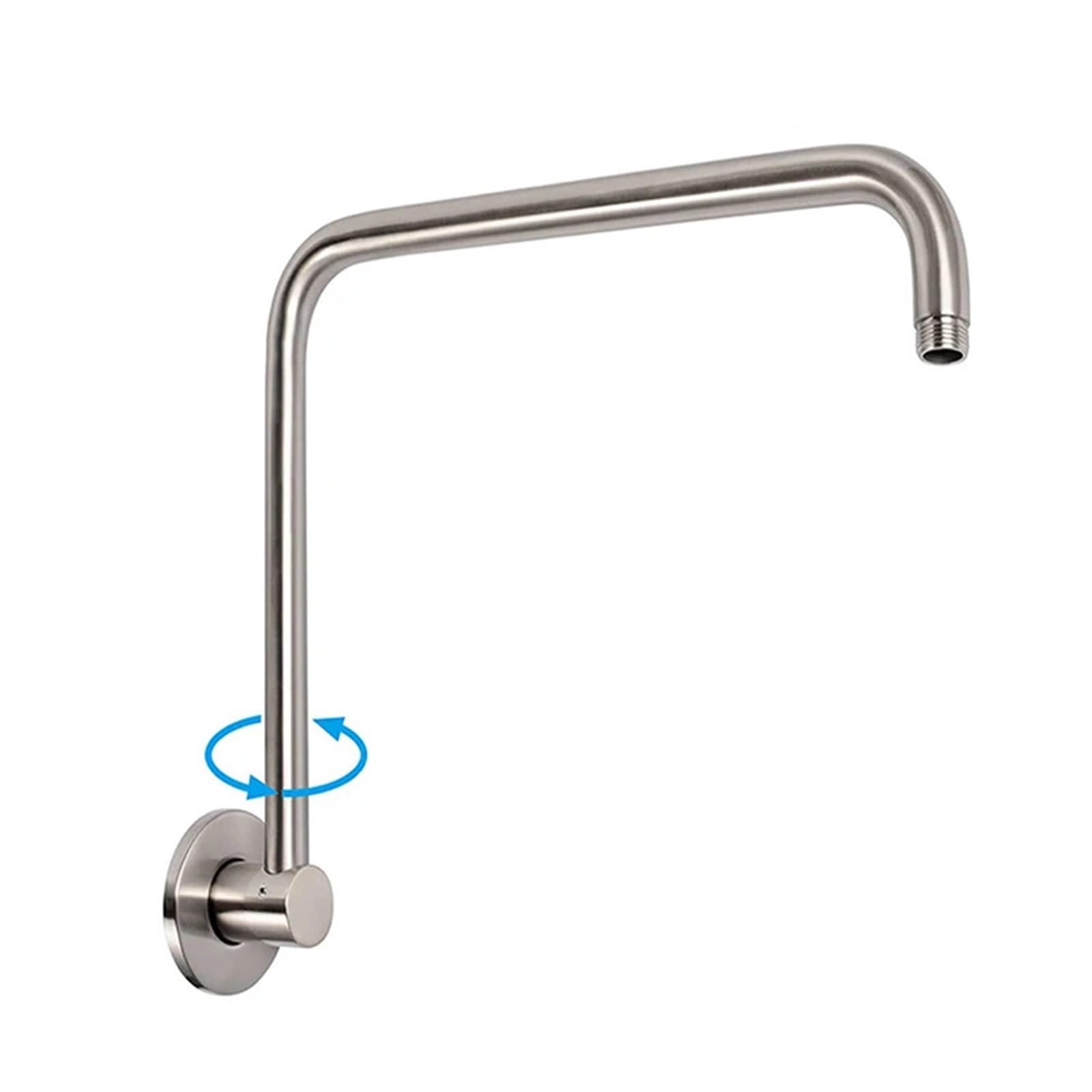 Swivel Shower Arm S Extension with Flange High Level Pipe Head for Bathroom