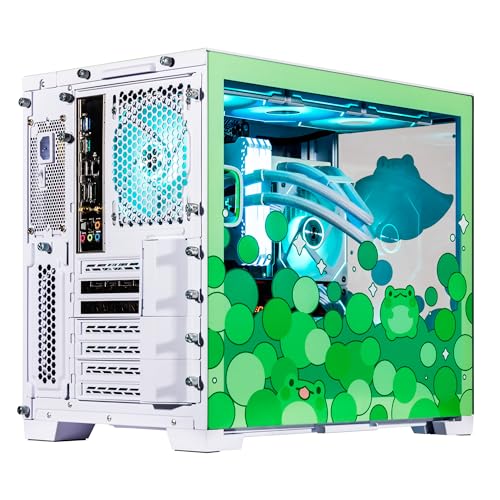 Image of Velztorm Minty Frog Custom Built Gaming Desktop PC (AMD Ryzen 7 5700X, Radeon RX 9070 XT, 16GB DDR4, 1TB PCIe SSD, RGB Fans, 240mm AIO, 850W PSU, WiFi 5, Bluetooth 5.0, RJ-45, Win 11 Pro)