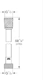 GROHE VitalioFlex Comfort TwistStop - Smooth Shower Hose 1.75 m, (Tensile Strength 50 kg, Pressure Resistance Up to 5 Bar, Heat Resistance 70°C, Universal Connection G 1/2'' x 1/2''), Chrome, 28745002 - 7