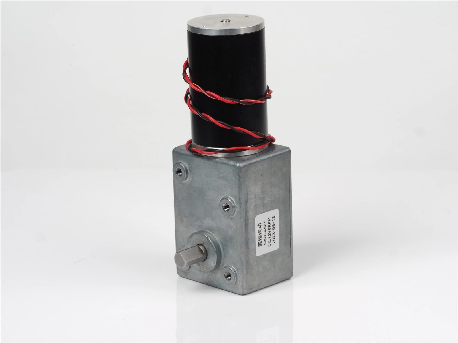 5882-45ZY Turbo Reduktor ślimakowy Silnik 12V24V Super samoblokujący Metal Gear Type D Duży Tq Regulowana prędkość Szczotkowana DC(200RPM-12V BRACKET MOTOR)