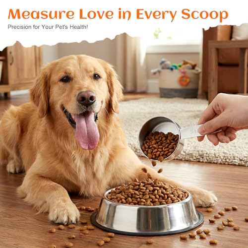 2 Pack Medidor de Comida para Perros Acero Inoxidable miniatura 5
