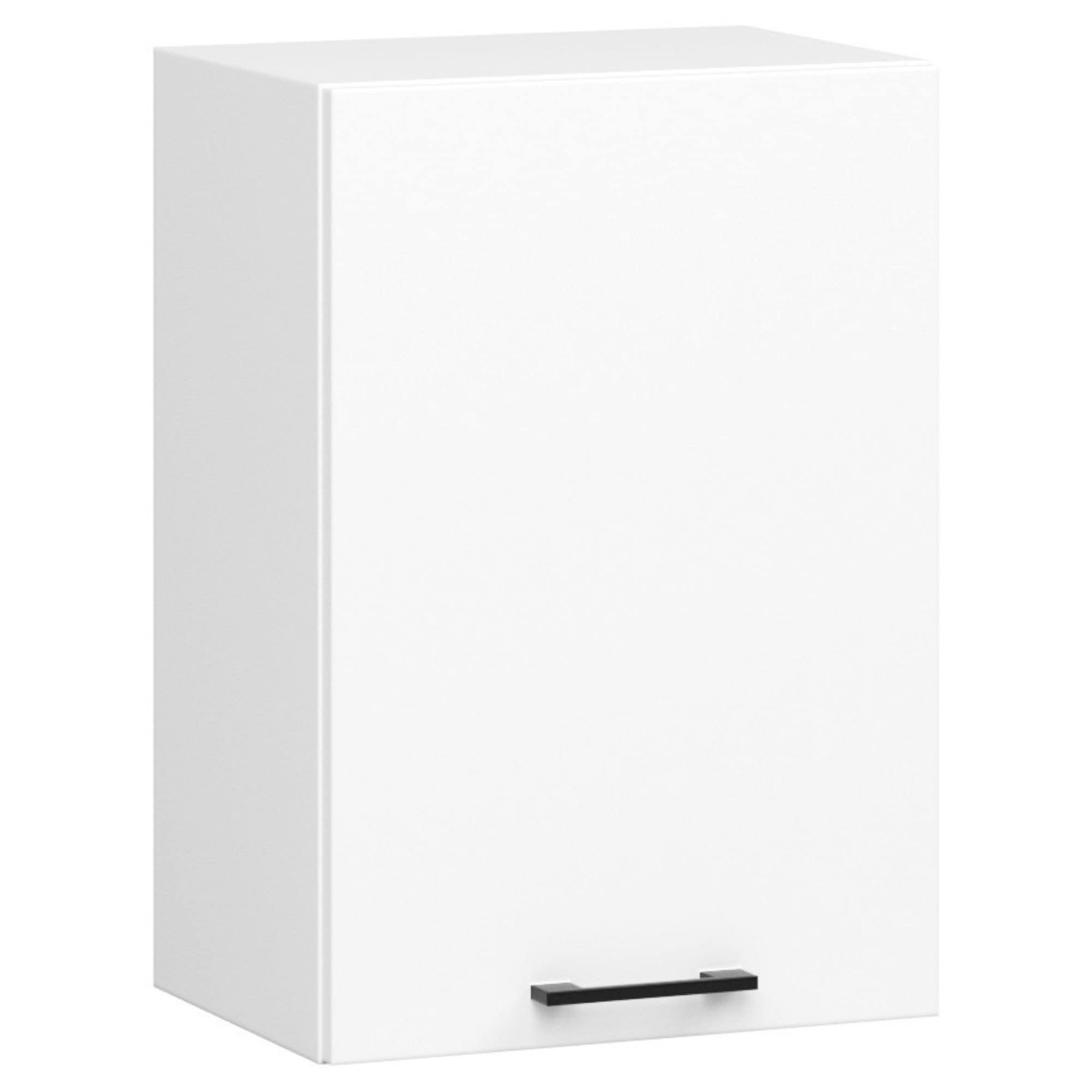 Meuble de cuisine EDERSEN, armoire coulissante avec une porte en blanc (l : 50 cm H : 58 cm P : 30 cm)
