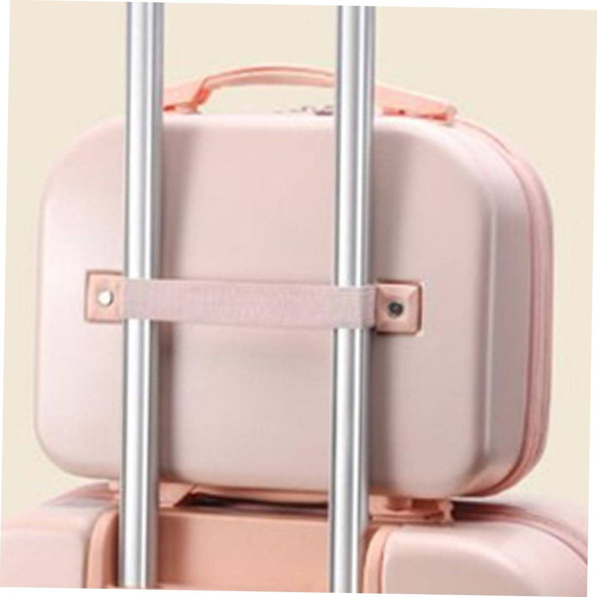 Piccola Borsa Cosmetica da Viaggio 14 Pollici in Abs Rosa | Compatta e Portatile, per Viaggio e Campeggio, Formato Mini, Adatta a Signora e Amiche