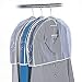 Clear Vinyl Shoulder Covers Closet Suit Protects Storage Home Decor Size: 12"H x 22"W x 2"D, (12 Shoulder Covers)
