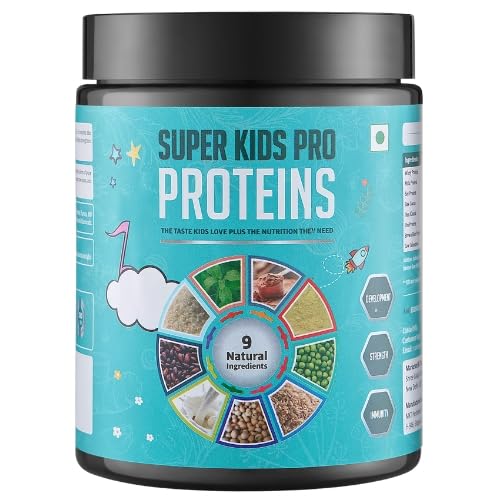 Super Kids Pro Proteins | Natural Protein Supplement for Kids (2-13yrs) | Whey, Pea, Rice & Soy Blend | Cow Colostrum Enriched | No Sugar, Flavored with Raw Cocoa | 300gm (B0D66LNJ9K) Amazon Price History, Amazon Price Tracker