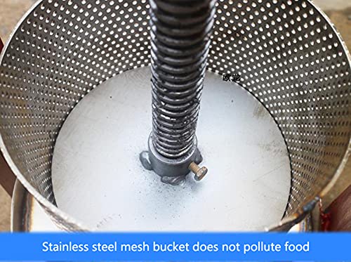 Roestvrij staal olie pers huishoudelijke handleiding olie pers wijn vinasse druiven honing fruit pers lard residu cake… - Image 4