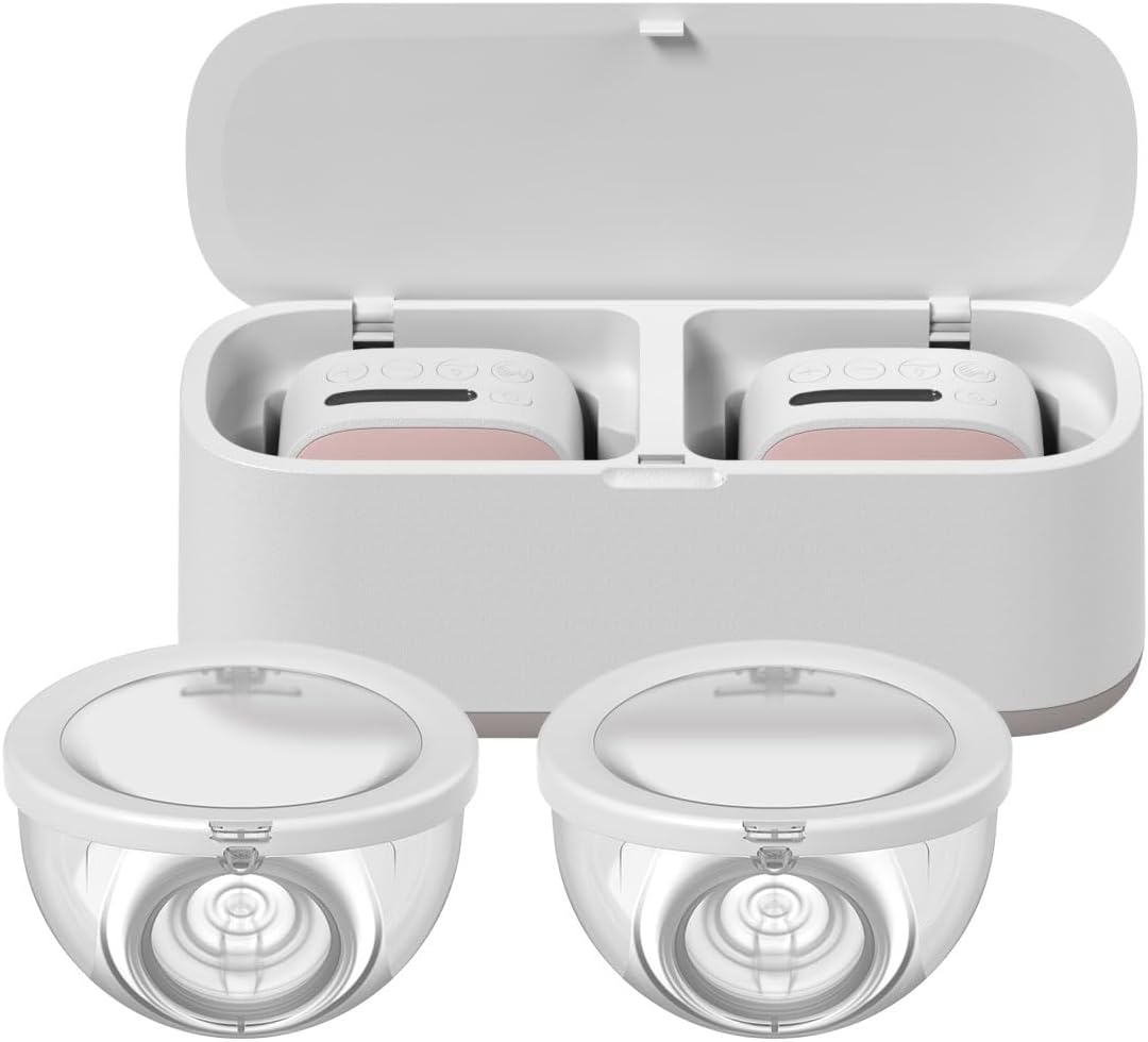 i2Plus Rechargable Wearable Breast Pumps Pair, Latest Version 2026 with Docking Station