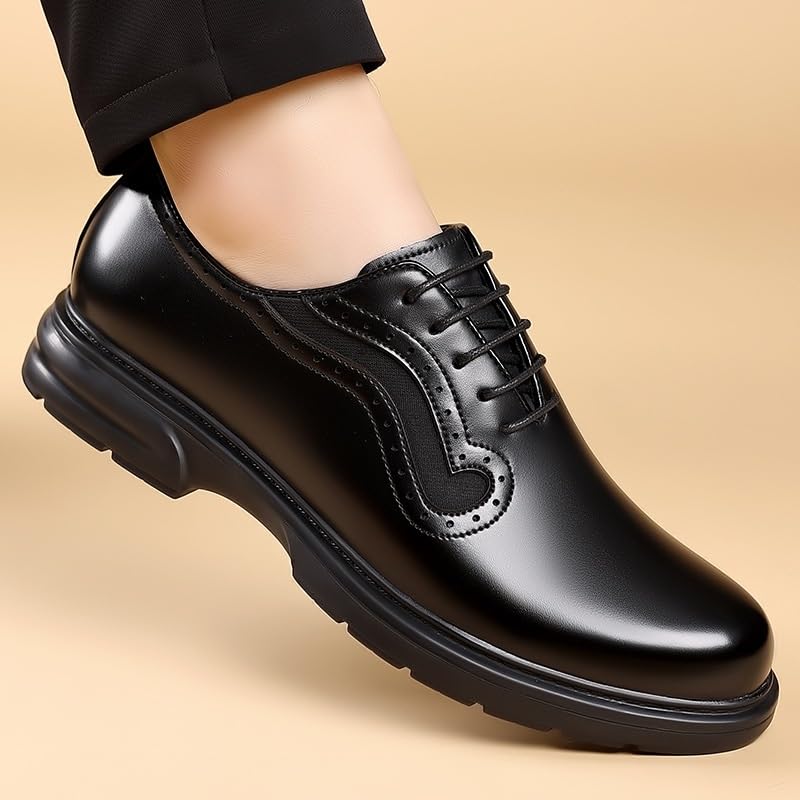 Men's British Korean Style Brogues Oxfords Dress Shoes Business Formal Wedding Leather Shoes Spring Casual Comfortable2
