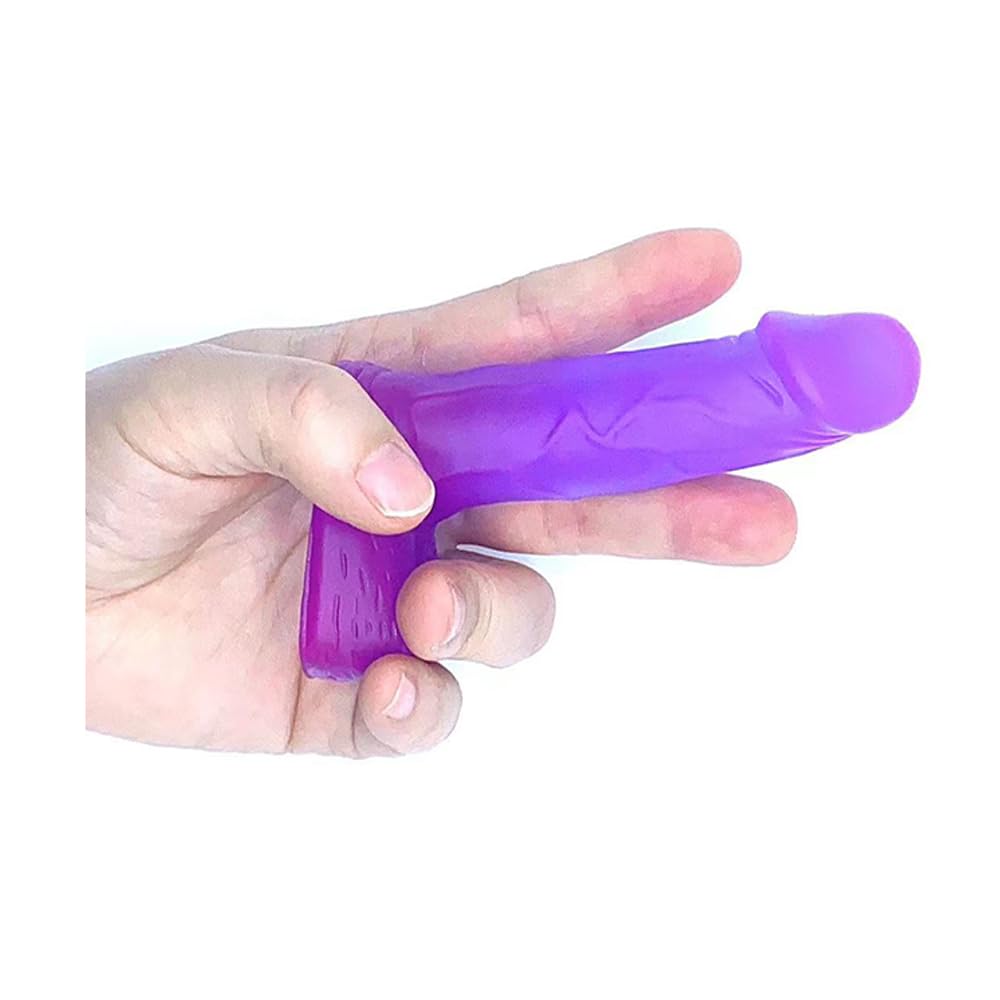 6 inches Realistic Dildo for Beginners, Silicone Anal Dildos with Strong Suction Cup Base, Lifelike Fake Penis, Adult Sex Toys for G spot Stimulator Anal Plug Training Sets (6"Purple) — view 11