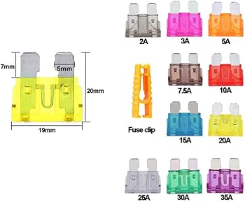 QitinDasen Premium KFZ 4-Fach Sicherungshalter, 2 Eingang 4 Ausgang  Sicherungskasten, Universal Standard Blade Sicherungsblock, mit Draht und  10Pcs