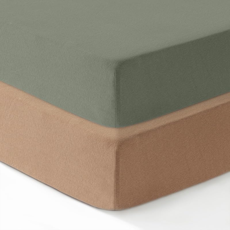 Dreamology Cotton Jersey Crib Sheets Fitted,Boys,Girls,Soft,2 Pack,100% Cotton Crib Sheet,Standard Crib Sheets,Baby Mattress Sheets for Standard Crib...