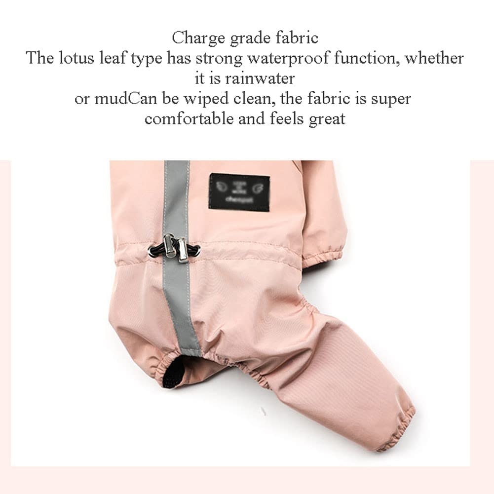 Manteaux imperméables pour Chiens Imperméable pour Chien avec Capuche, imperméable léger pour Chien, imperméable réglable pour Chien, Bande réfléchissante(Color:1,Size:XL)