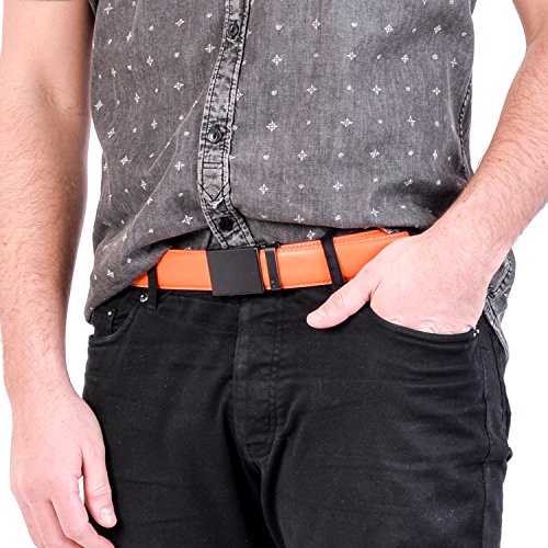 Image of Mission Belt Men's Leather Ratchet Belt, 40mm Metal Collection