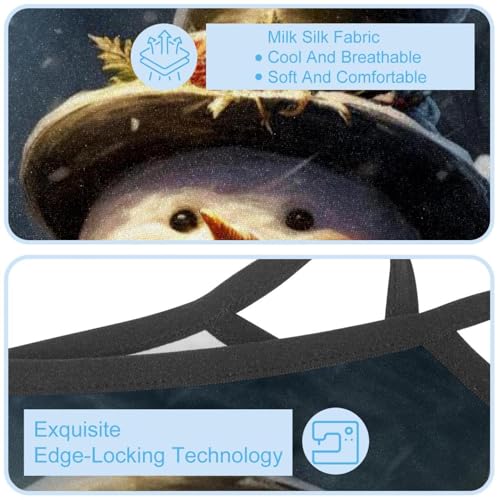 4 Pieces Christmas Retro Neck Gaiter Bandana Face Mask, Sun Cooling Scarf Gator Cover Head for Men Women4