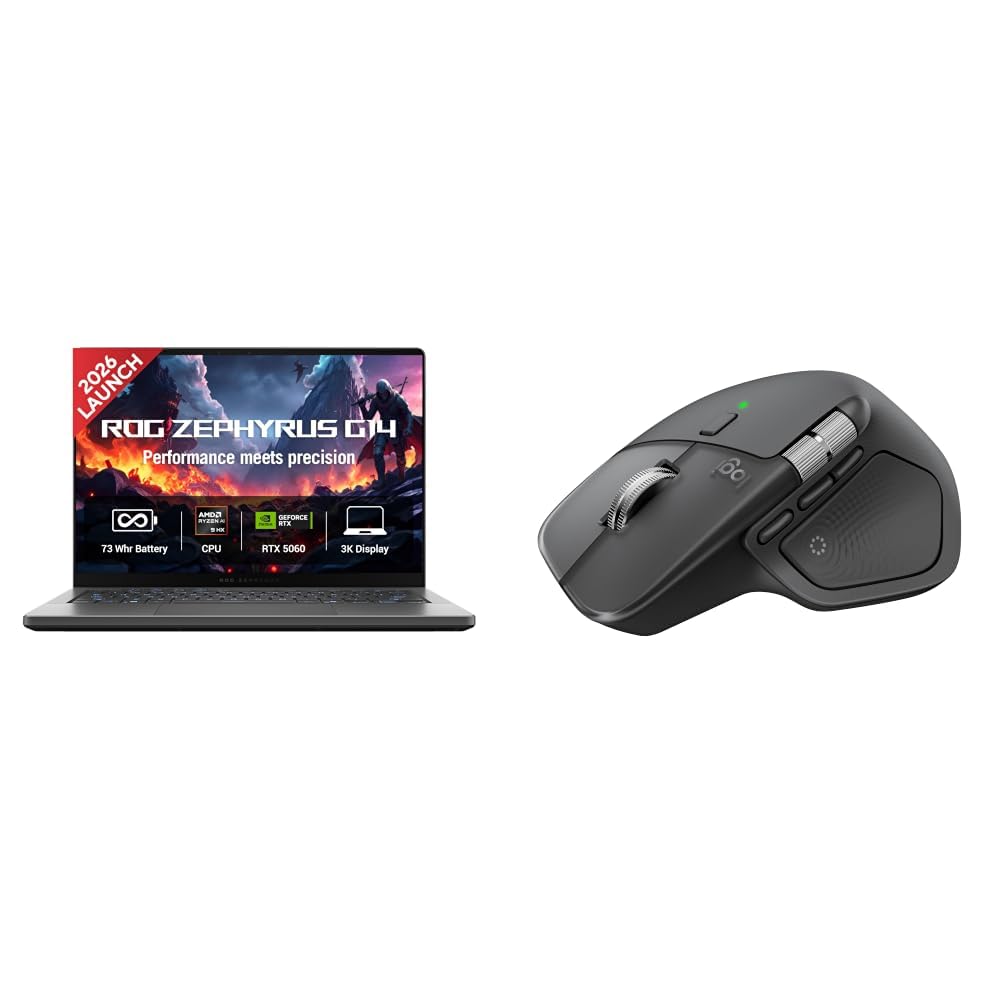 asus rog zephyrus g14 (2026),amd ryzen ai 9 465,rtx 5060-8gb,32gb ram,2tb ssd,3k oled,14"(35.5 cm),120hz,windows 11 home,m365 basic(1y),office 2024,eclipse gray,1.5 kg,ga403gm + logitech mx master 4