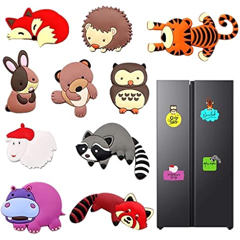 Colourful 3D Animal Fridge Magnets for Kids Cover