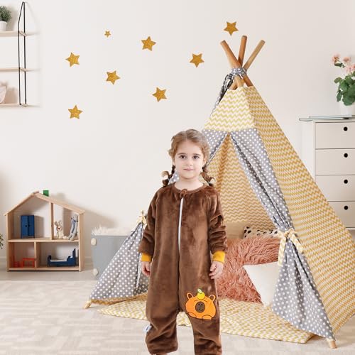 Image of MICHLEY Flannel Sleeping Sack,Baby Sleeping Bag Wearable Blankets 9M-6Y